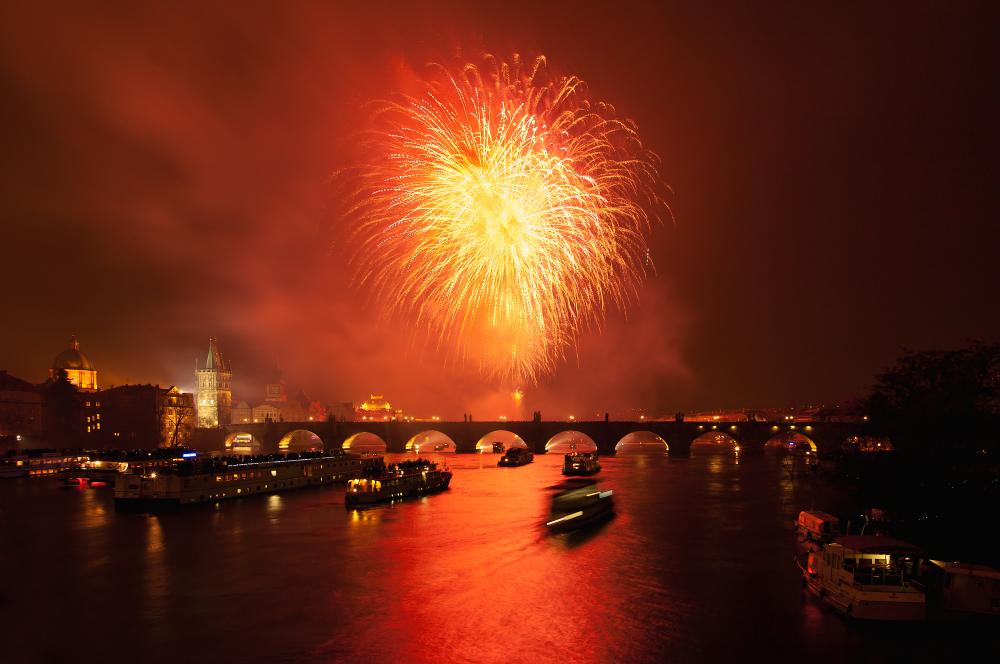 Nový Rok u Karlova mostu