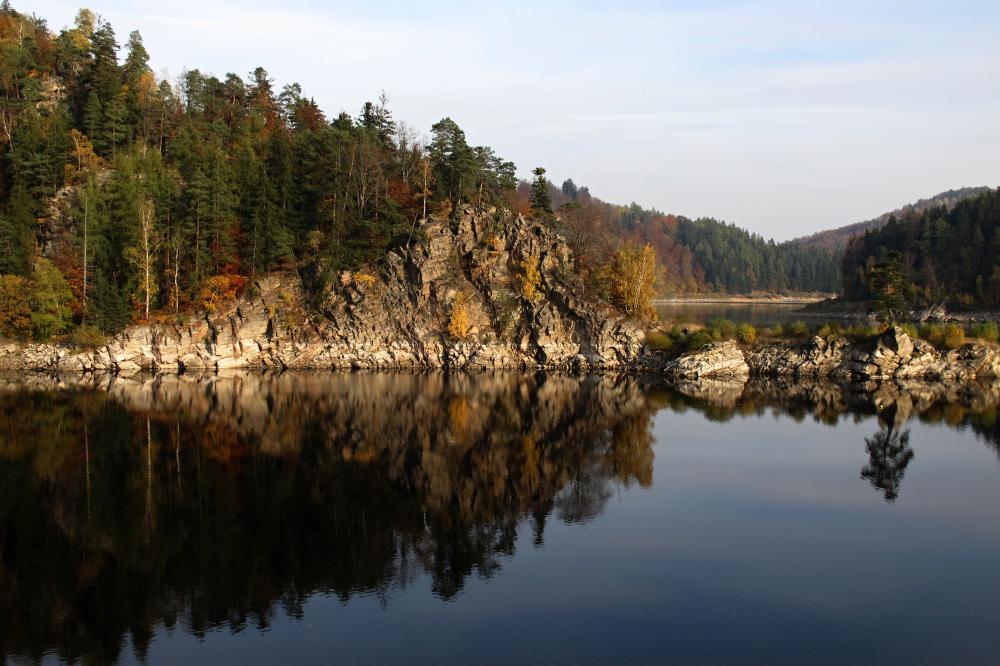 Podvečer na Vírské přehradě