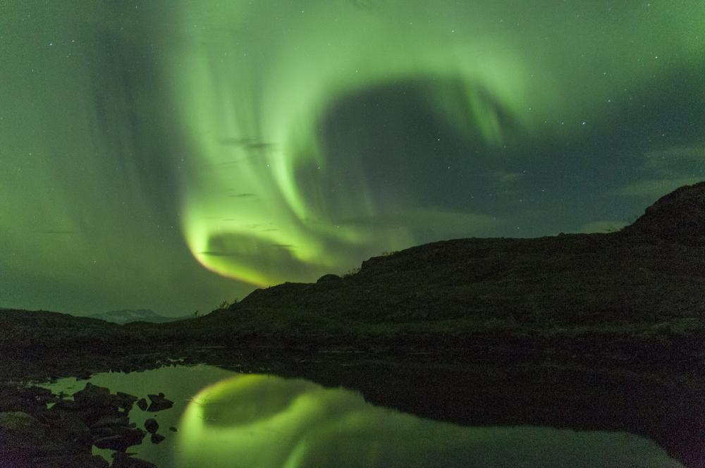 Arctic Light over the lake
