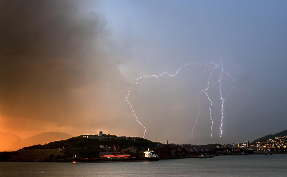 Lightning over Narvik