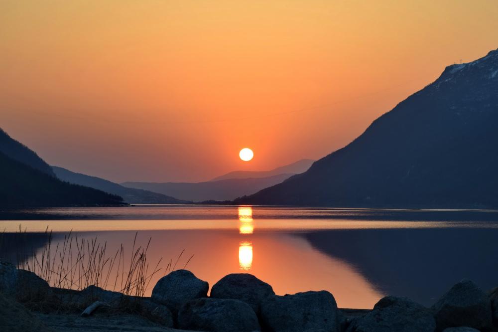 April sunset